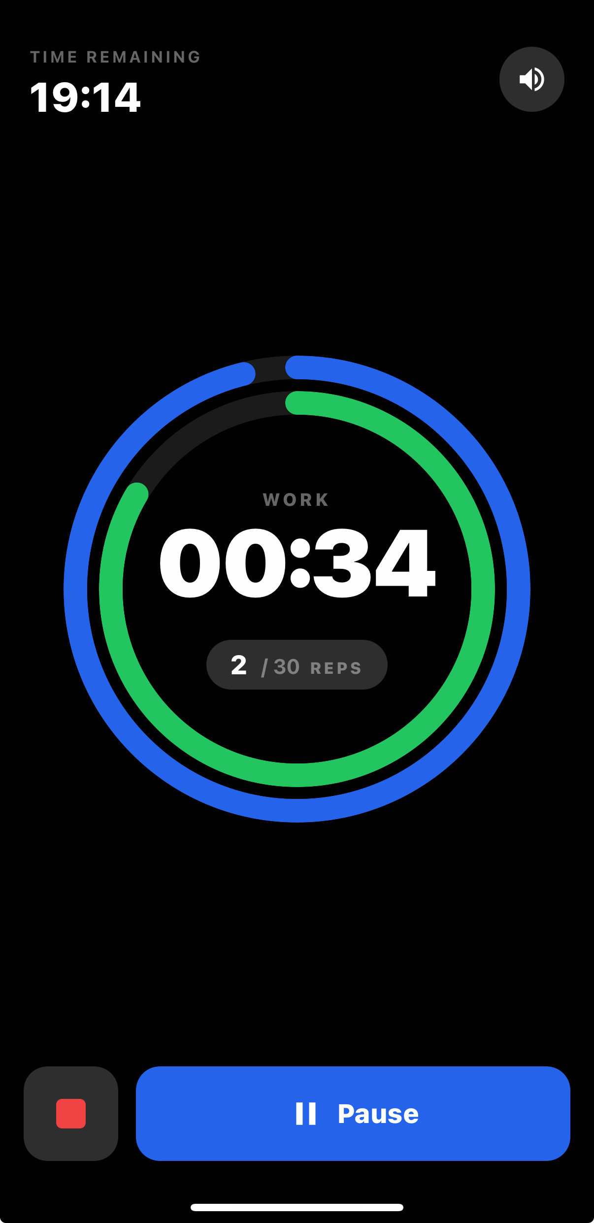Busy Dad Training app 20-minute AMRAP timer for bodyweight burpee workouts